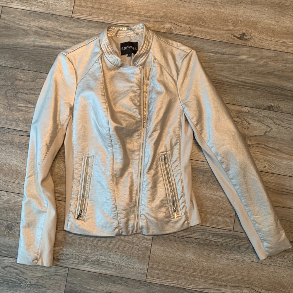 Light gold “leather” Express Jacket